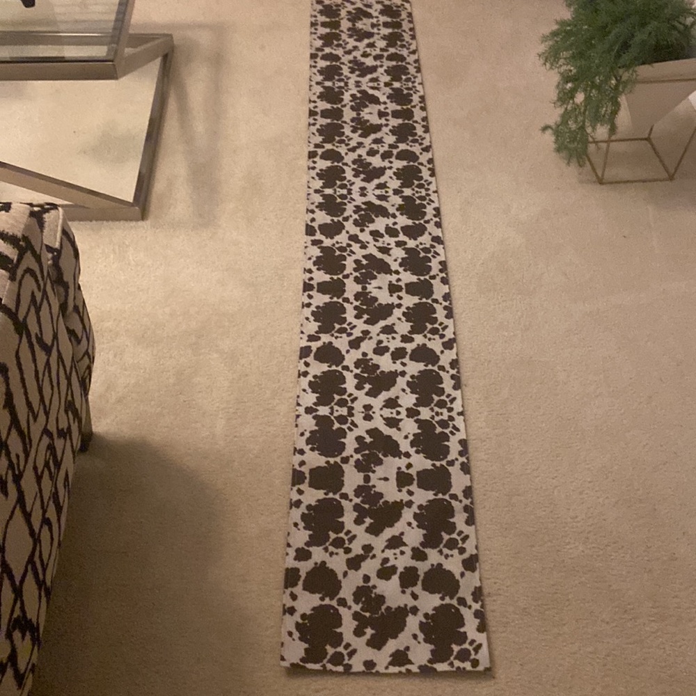 Animal Print Table Runner. Like Brown/ Cream